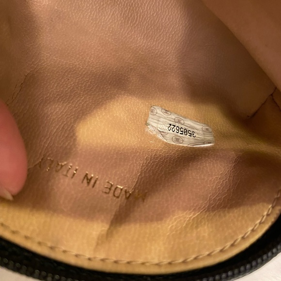 🎀 CHANEL CC Logo Coin Case Purse Mini Pouch Caviar Skin Leather Black - Picture 4 of 9